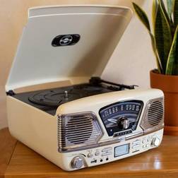 Steepletone Roxy 4 Record Playerâ Cream